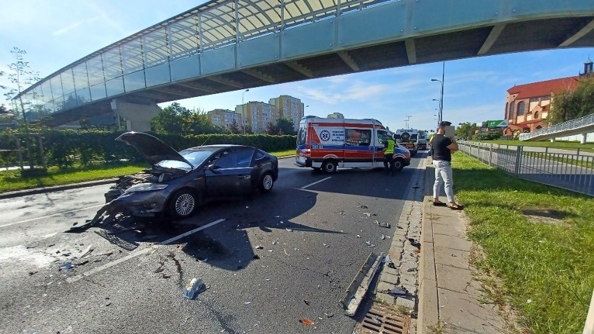 Wypadek na ul. Na Ostatnim Groszu we Wrocławiu 13.09.2022