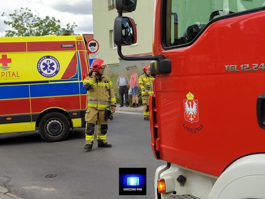 Na miejsce przybyła policja, straż pożarna i pogotowie...