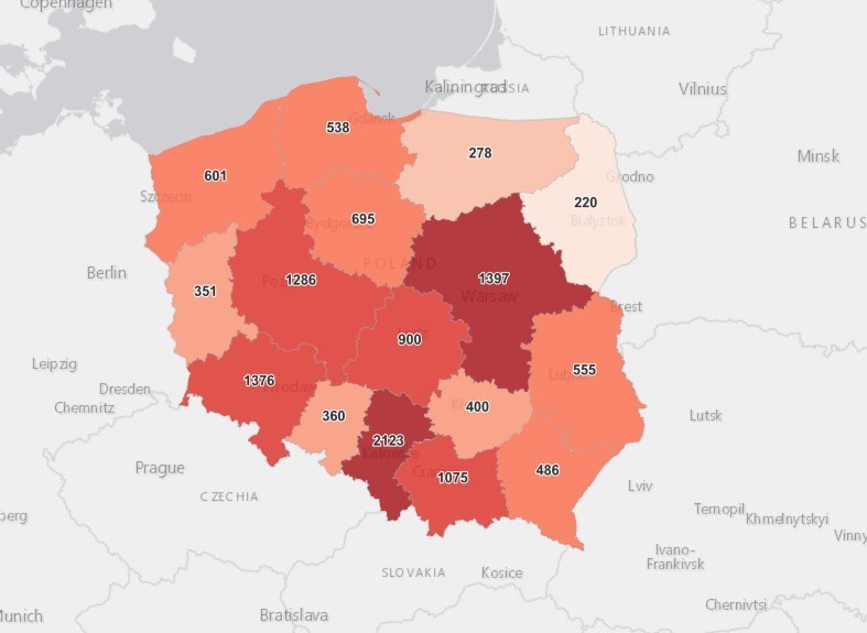 Koronawirus - Polska, 22.04.2021