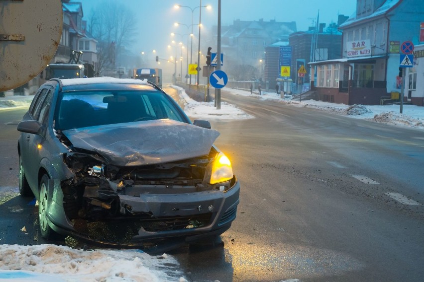 Wypadek na ul. Poznańskiej w Słupsku...