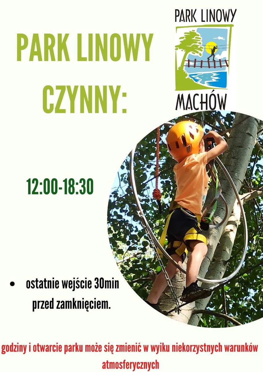 Park linowy "Machów" w Tarnobrzegu zaprasza na majowe otwarcie sezonu. Zobacz atrakcję nad Jeziorem Tarnobrzeskim