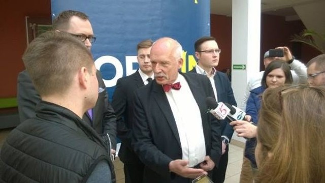 Janusz Korwin-Mikke w Państwowej Wyższej Szkole Zawodowej w Suwałkach