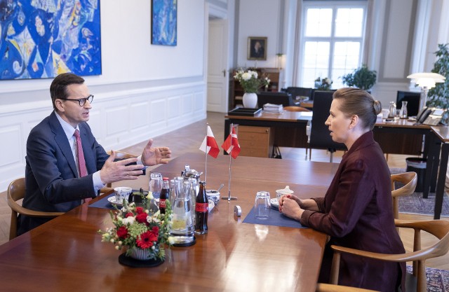 Premier Mateusz Morawiecki spotkał się z szefową duńskiego rządu Mette Frederiksen