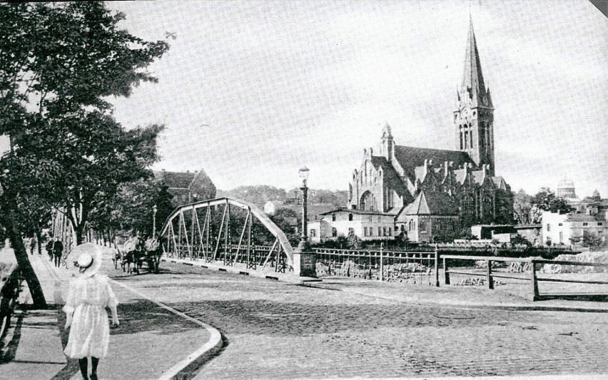 Most Bernardyński na pocztówce z 1910 roku