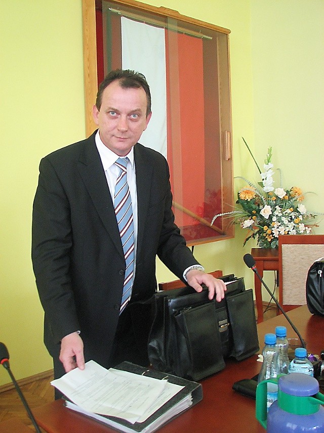 Dariusz Wochna, nowy przewodniczący rady powiatu aleksandrowskiego.
