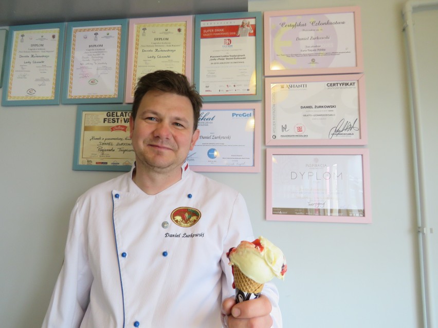 Daniel Żurkowski produkuje lody z pasją. Wymyślił aż 240 smaków!