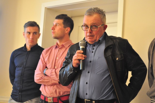 Podczas spotkania o sytuacji w Siarce mówił trener drugoligowego zespołu Włodzimierz Gąsior.