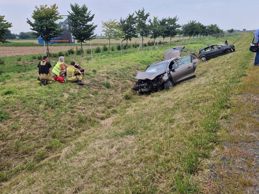 Wypadek na drodze ekspresowej S3 na Dolnym Śląsku 19.08.2022