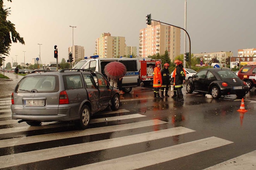 Wypadek na ul. Wańkowicza w Koszalinie