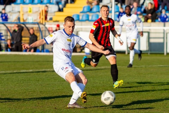 Robert Bartczak strzelił gola dla Wigier w przegranym 1:2  meczu z Sandecją
