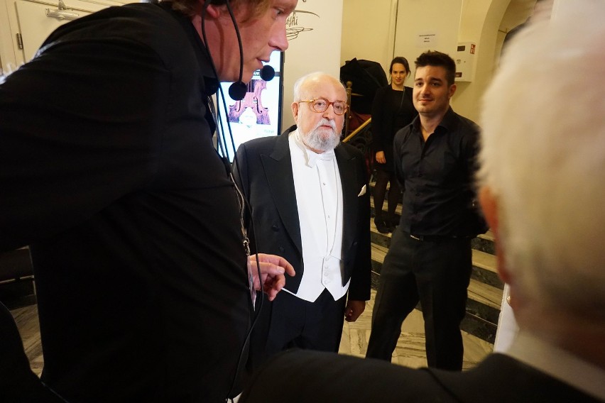 Maestro Krzysztof Penderecki, honorowy przewodniczący jury...
