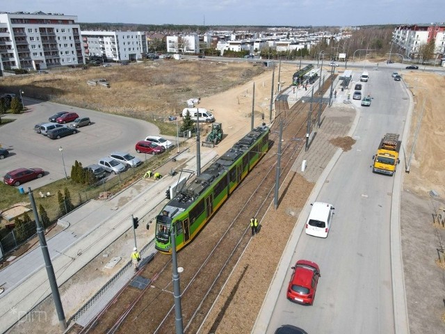 Już w sobotę 23 kwietnia pasażerowie będą mogli pojechać do ostatniego przystanku trasy tramwajowej na Naramowice. 