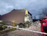 Wybuch gazu w domu koło Skierniewic. Dom zniszczony przez eksplozję w Mokrej Prawej 28.12.2022