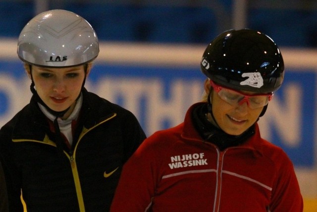 Marta Wójcik (z lewej) iAida Bella sprawdziły olimpijskie obiekty.