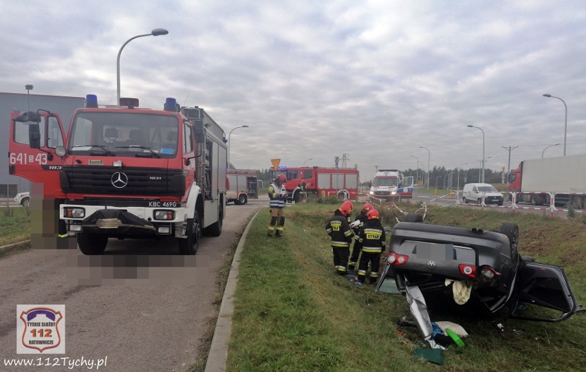 Wypadek w Tychach: Zginął kierowca. jego 6-letni syn wyszedł...