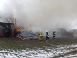 Straty w wyniku pożaru w gospodarstwie w Zaroślu pod Grudziądzem sięgają kilkuset tysięcy złotych! [zdjęcia, nowe informacje]