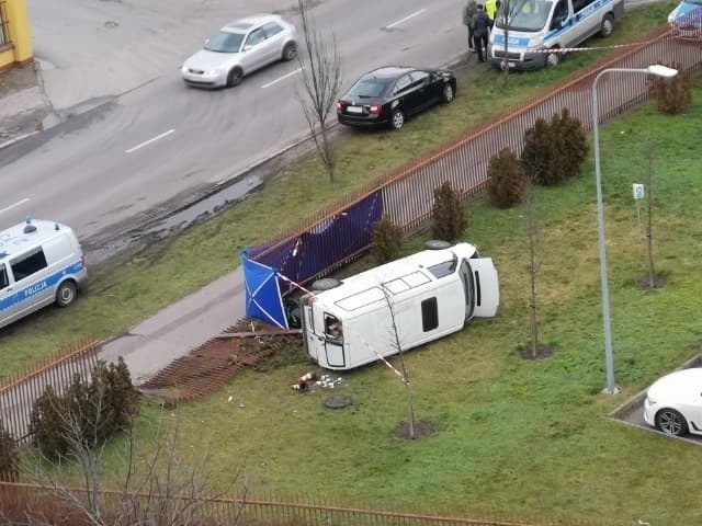 Tragiczny wypadek na ul. Powstańców Warszawy w Bydgoszczy....