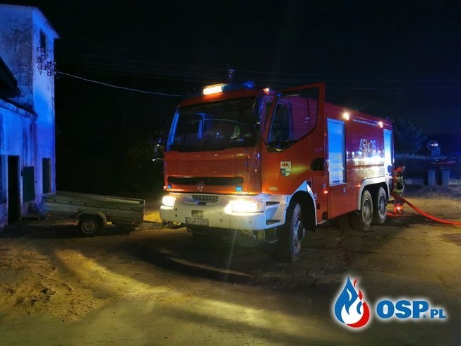 Pożar tartaku w Starych Łysogórkach w powiecie gryfińskim. Ogromne straty. ZDJĘCIA