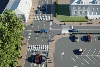 Przebudowa skrzyżowania w Sokółce