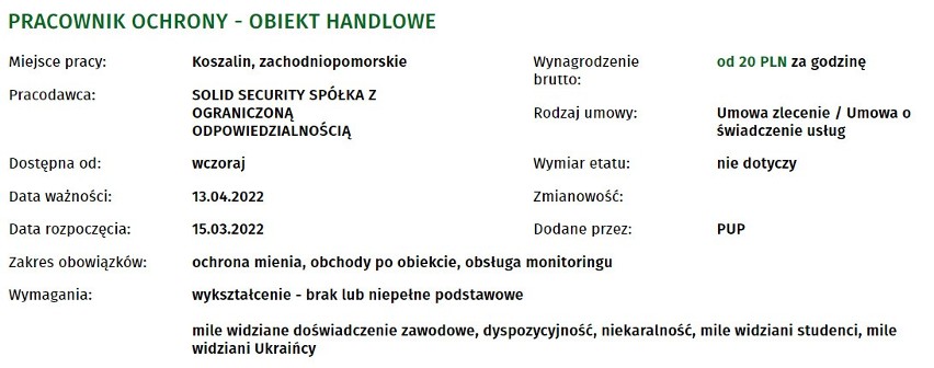 Szukasz pracy w Koszalinie? Zobacz, jakie oferty pracy...