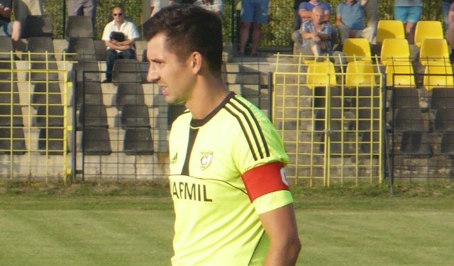 Maciej Witek i jego koledzy z Czarnych wygrali sparing z Olimpia Pogoń 5:0.