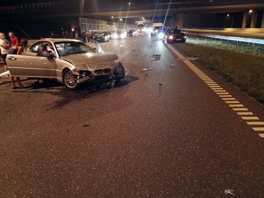 Wypadek na autostradzie A4 koło Rzeszowa. Zdjęcia...