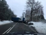Atak zimy w regionie radomskim. Pierwsze większe tej zimy opady śniegu i pierwsze poślizgowe stłuczki