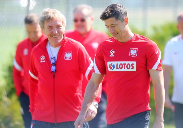 03.06.2021 poznan gd kadra reprezentacja trening opalenica.nz zbigniew boniek robert lewandowski  glos wielkopolski. fot. grzegorz dembinski/polska press