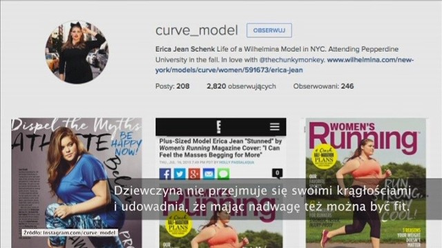 Modelka plus size na okładce sportowego magazynu