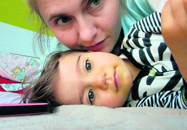 Jadwiga Hermanowicz z córką w szpitalu