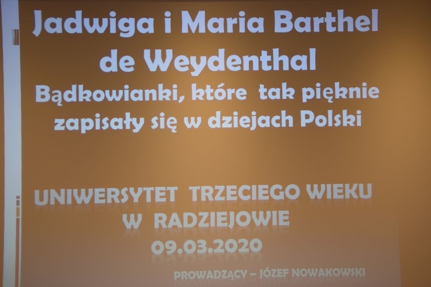 W radziejowskiej bibliotece - prelekcja dotycząca biografii niezwykłych - Jadwigi i Marii Barthel de Weydenthal