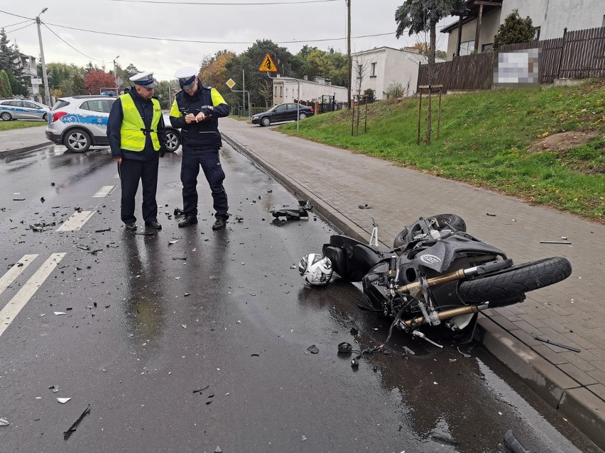 Kierowca motocykla zmarł