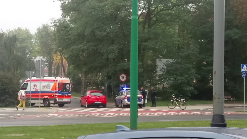 Samochód osobowy potrącił rowerzystę na ulicy Grunwaldzkiej
