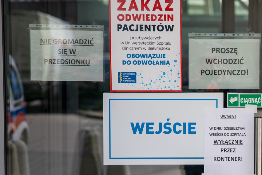 Koronawirus w szpitalu klinicznym w Białymstoku. Są trzy zakażone osoby