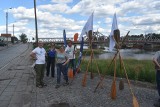 Protestowali przeciwko kanalizacji Odry i podnoszeniu mostu w Krośnie Odrzańskim