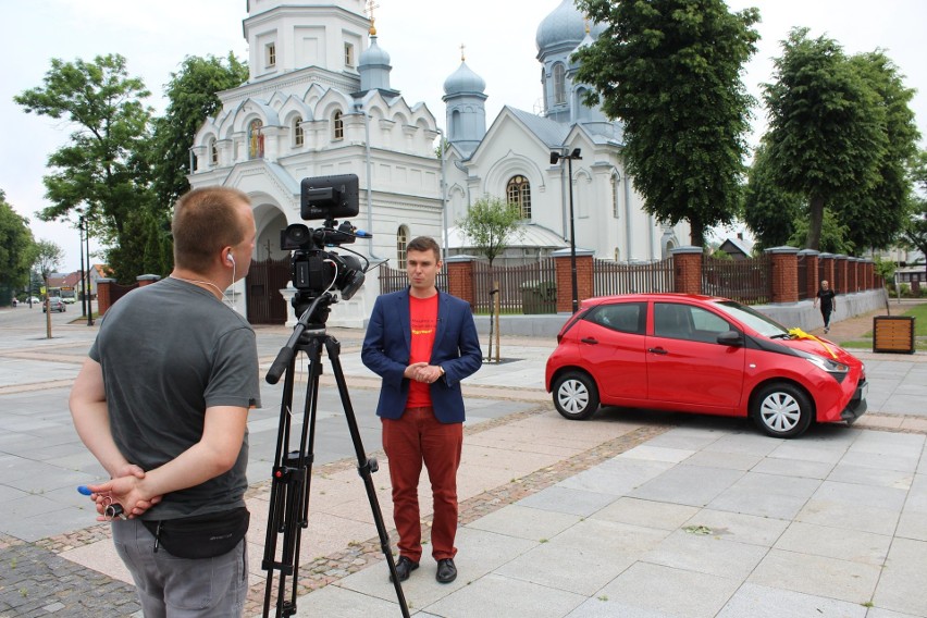 Kluczyki do Toyoty Aygo trafiły do rąk pana Ireneusza....