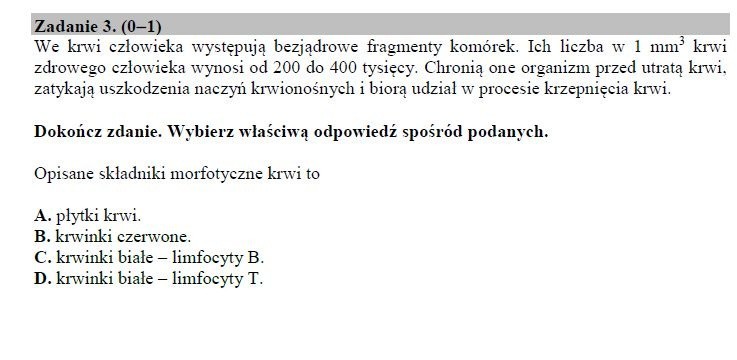 Egzamin gimnazjalny 2019 PRZYRODA. Odpowiedzi i arkusz pytań CKE - część matematyczno-przyrodnicza w serwisie EDUKACJA. Co było? ZADANIA