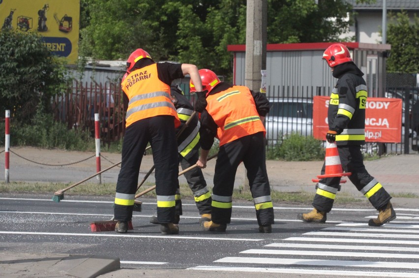 Wypadek na skrzyżowaniu ulic Warszawskiej i Witosa w...