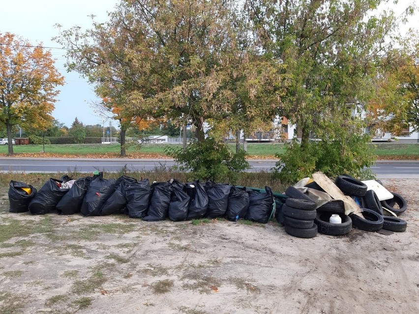 Bydgoski policjant po pracy „sprząta swój kawałek Polski”. Zebrał już sporo śmieci