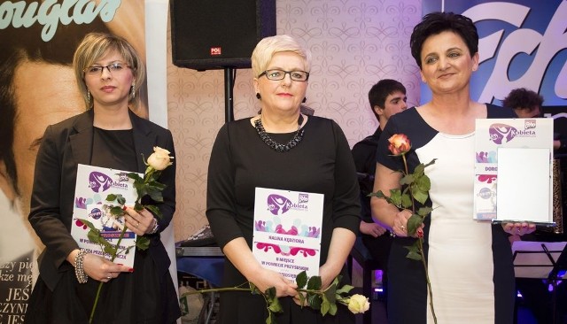 Laureatki plebiscytu w powiecie (od prawej): Dorota Kwietniewska, Halina Kędziora i Anna Ślusarczyk.