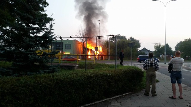 Pożar przy ul. Andersa w Białymstoku