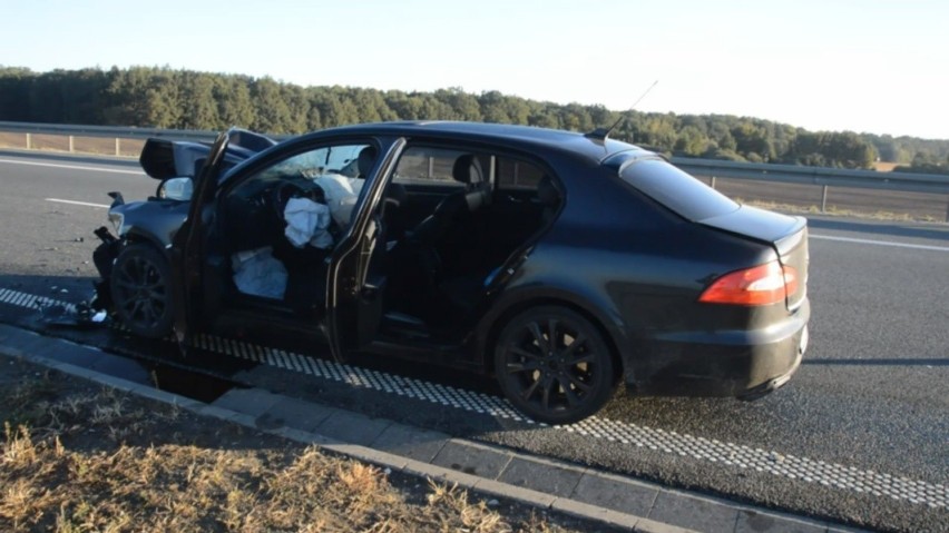 Groźny wypadek na autostradzie A1 [Kujawska Drogówka - wideo]