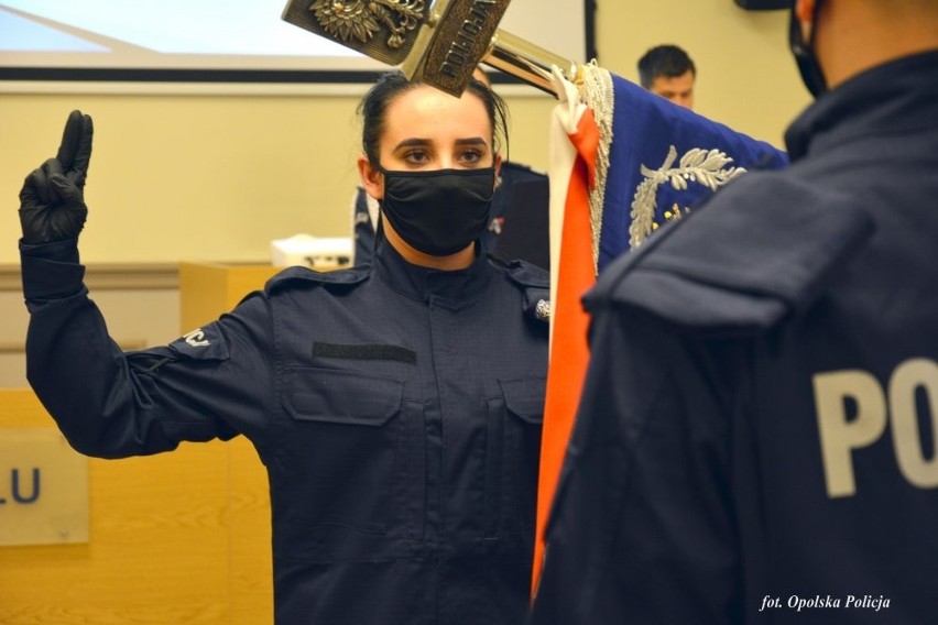 Nowi policjanci z Opolszczyzny złożyli ślubowanie.