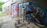 Młodzi grafficiarze upiększali dom dziecka przy Aleksandrowskiej [zdjęcia]
