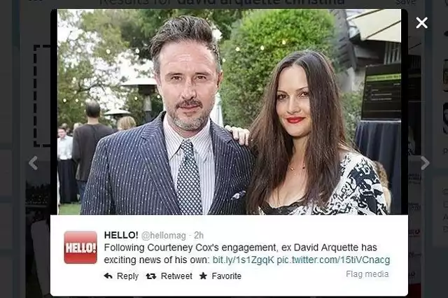 David Arquette i Christina McLarty (fot. screen z Twitter.com)