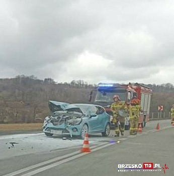 Na drodze krajowej nr 75 w Okocimiu zderzyły się dwa...