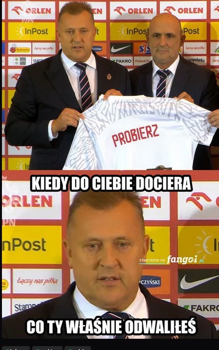 Michał Probierz selekcjonerem reprezentacji Polski.