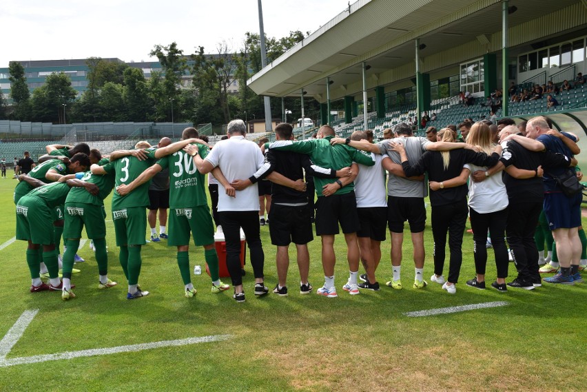 PKO BP Ekstraklasa. Lechia Gdańsk - Radomiak Radom 2:1 w sparingu. Gola dla zielonych strzelił Dominik Sokół. Zobacz zdjęcia