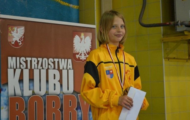 Maja Piotrowicz na podium w Dębicy