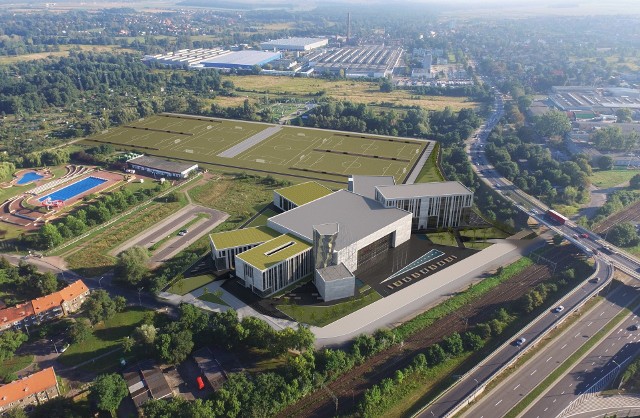 Tak ma wyglądać przyszłe centrum sportowo-rekreacyjne Ślęzy Wrocław na Kłokoczycach
